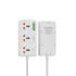 WiWU Wi-S005 30W Cube Multi-Function GaN Power Strip – 1C3A + 3 Universal AC Sockets